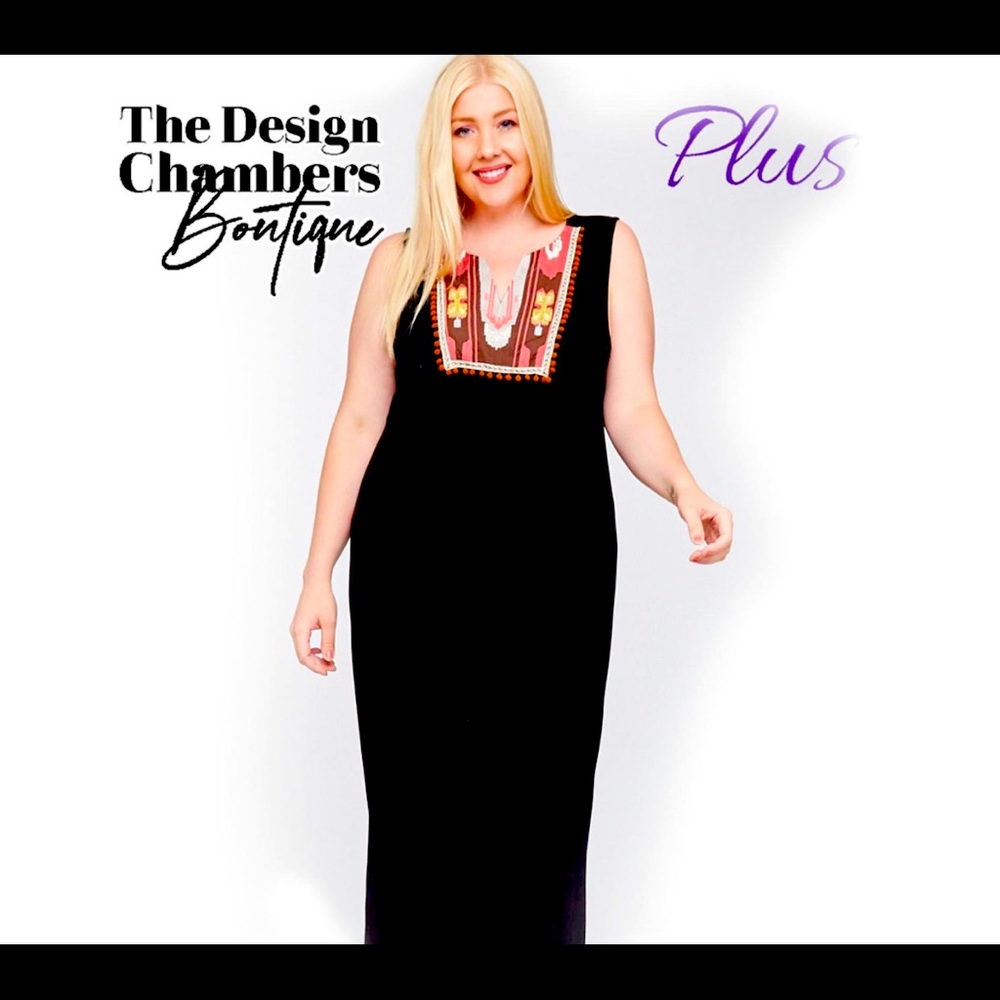 Plus Size Boho Maxi Dress